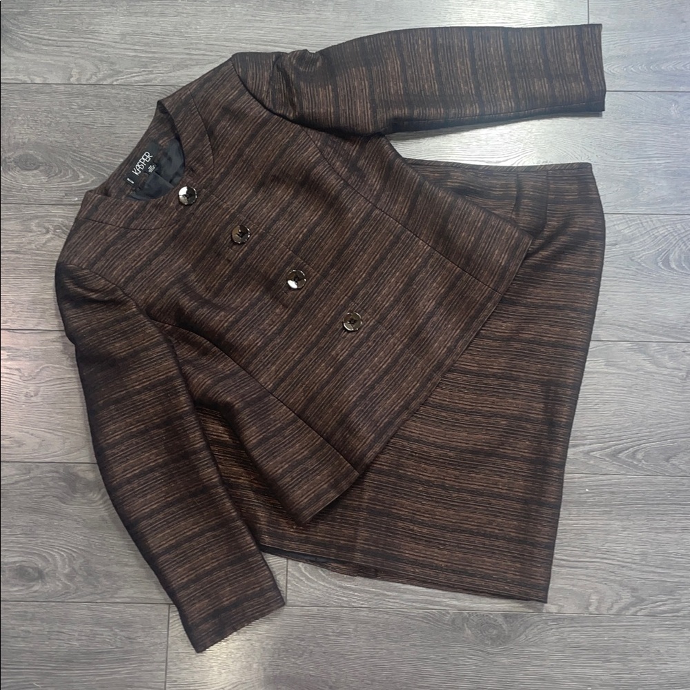 Kasper jacket blazer skirt 2 Piece Suit
